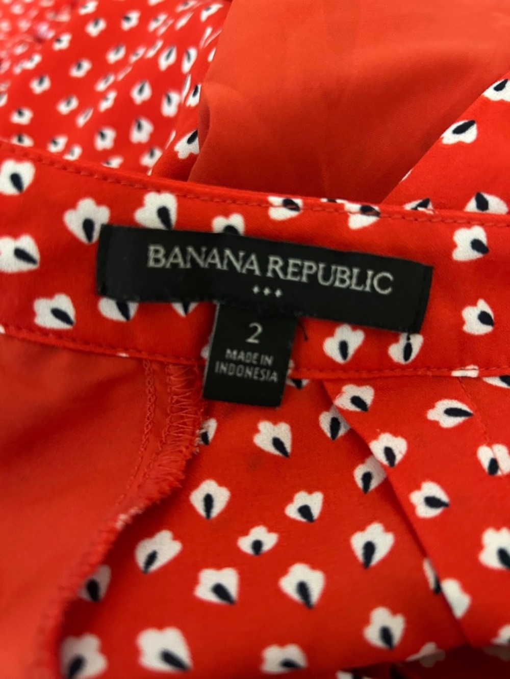 Dress Banana Republic Long Sleeve Preppy Classic Cherry Girl - Picture 8 of 10